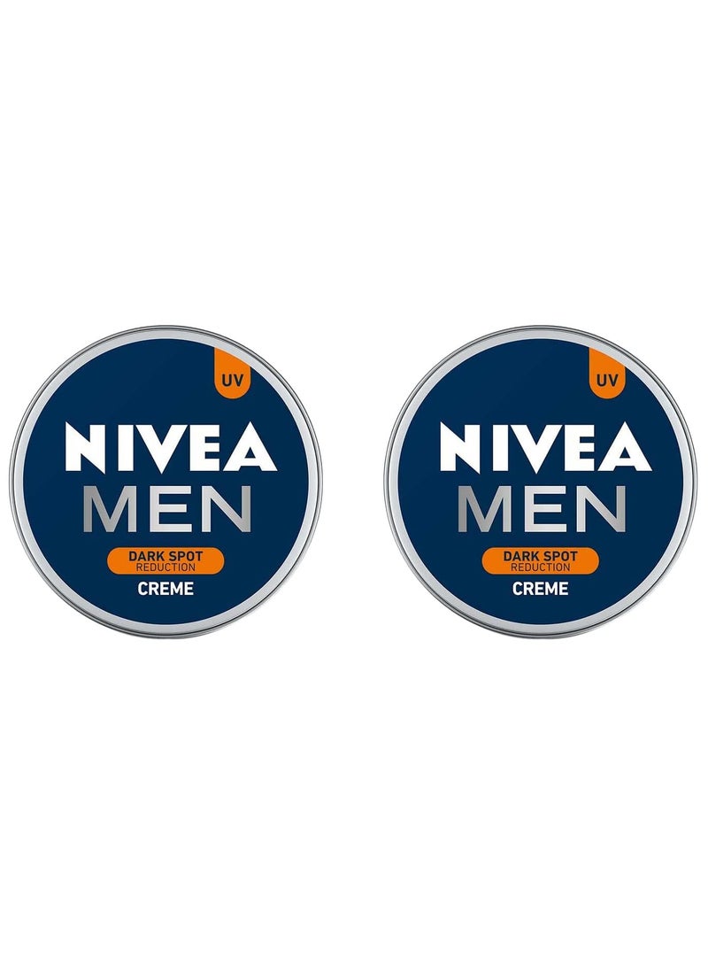 NIVEA MEN كريم نيفيا للرجال، تقليل البقع الداكنة، مرطب غير دهني، كريم مع حماية من الأشعة فوق البنفسجية، 75 مل (عبوة من 2) - Image 1